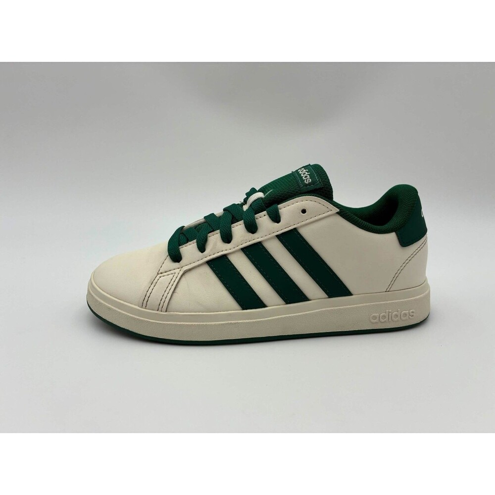 Adidas Kids Sneakers White Green Size 4 Youth